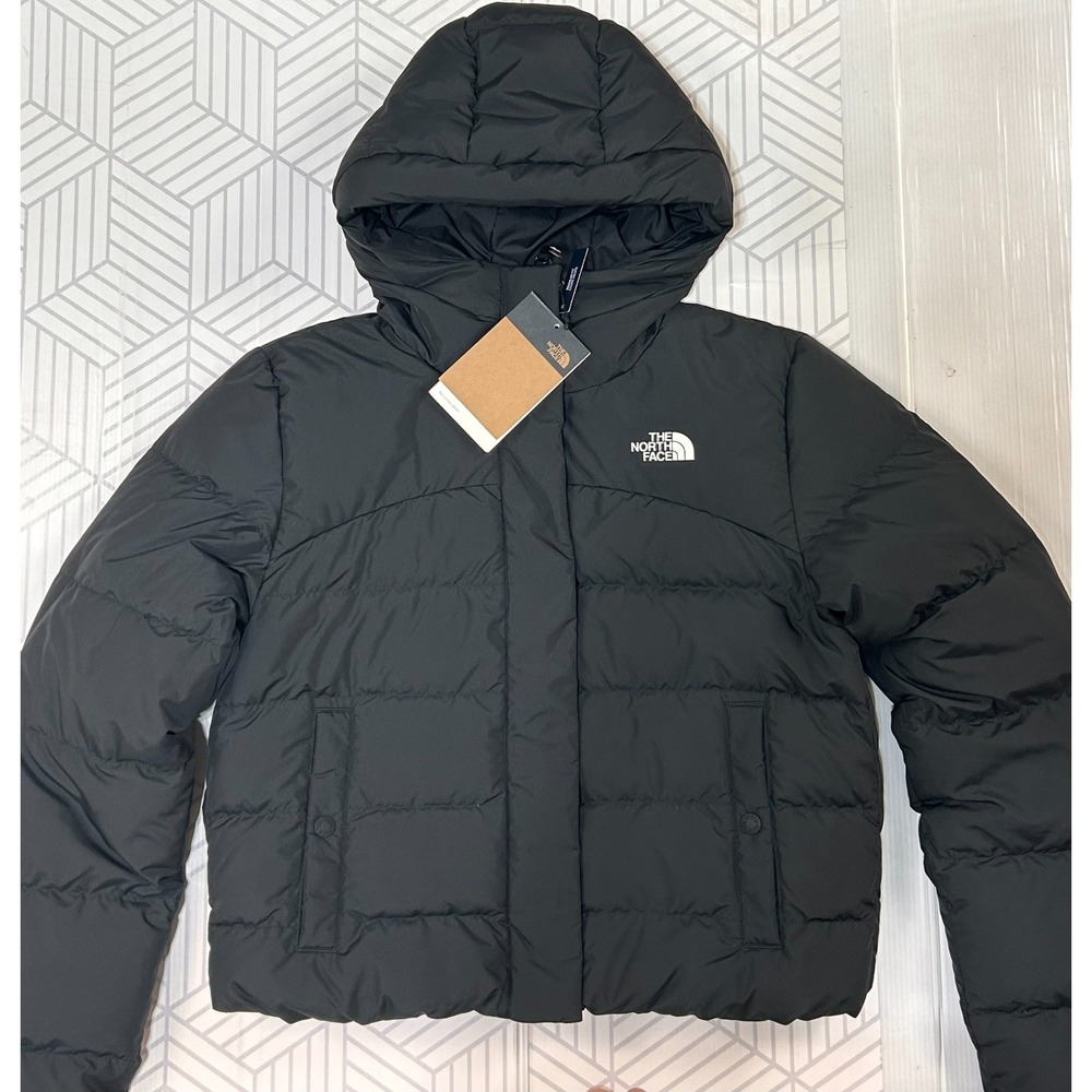 NWT The North Face Women's size S Baltic Hooded 600 Puffer Down Jacket Black a7